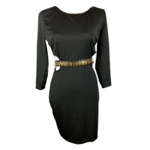 TOBI black dress with side cutouts